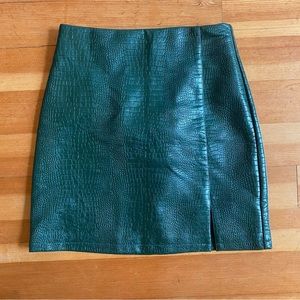 Moving sale! Top shop faux snakeskin skirt